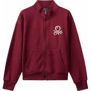 Benetton Model Zippowana Bluza z Nadrukiem - Bluza Benetton Model Zippowana Bluza z Nadrukiem - Bluza