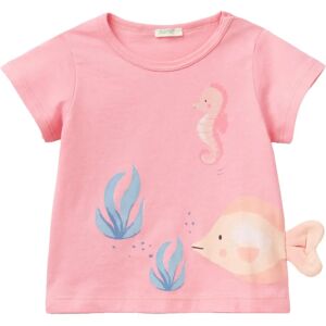 Benetton Barn Rosa Ekologisk Bomull T-shirt Benetton Barn Rosa Ekologisk Bomull T-shirt