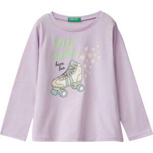 Benetton Modell Regular Fit T-shirt Lila - T-shirt Benetton Modell Regular Fit T-shirt Lila - T-shirt