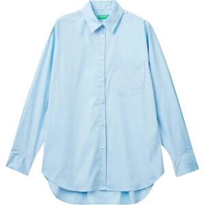 Benetton Oversized Fit Skjorta - Ljusblå - Dam Benetton Oversized Fit Skjorta - Ljusblå - Dam