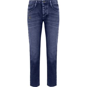 Emporio Armani J00 Slim Fit Heren Jeans - Blau Katoen - Maat 28 Emporio Armani J00 Slim Fit Heren Jeans - Blau Katoen - Maat 28