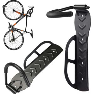 Bakaji Steel Bike Wall Mount Support - Black Bakaji Steel Bike Wall Mount Support - Black