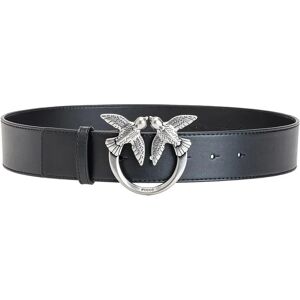 Pinko Ledergürtel - Silberne Schnalle - 4cm - Modisches Accessoire Pinko Ledergürtel - Silberne Schnalle - 4cm - Modisches Accessoire
