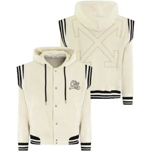 Off White Felpa con cappuccio bianca - Stile casual Off White Felpa con cappuccio bianca - Stile casual