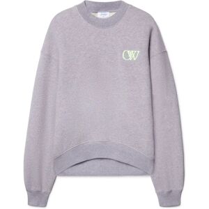OFF WHITE - OW Sweatshirt - Grigio - Oversized - Sweatshirt OFF WHITE - OW Sweatshirt - Grigio - Oversized - Sweatshirt