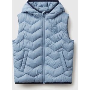 Benetton Model Light Blue Kids Padded Vest with Hood - Padded Vest Benetton Model Light Blue Kids Padded Vest with Hood - Padded Vest