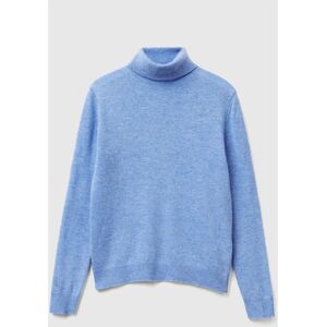 Benetton Sky Blue Merino Wool Sweater - Women Benetton Sky Blue Merino Wool Sweater - Women
