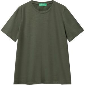 Benetton Modelo - Camiseta Casual Verde Militar Benetton Modelo - Camiseta Casual Verde Militar