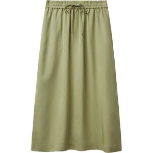 Benetton Model Vloeiende Midirok - Rok Benetton Model Vloeiende Midirok - Rok