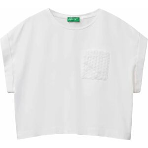Benetton Modell T-shirt - Rund hals, Bomull, Kvinnor Benetton Modell T-shirt - Rund hals, Bomull, Kvinnor