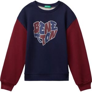 Benetton Kids Sweatshirt - Glitter Logo - Dark Blue Benetton Kids Sweatshirt - Glitter Logo - Dark Blue