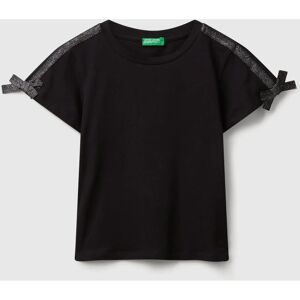 Benetton Μοντέλο Φιόγκος Μαύρο Παιδικό T-shirt Benetton Μοντέλο Φιόγκος Μαύρο Παιδικό T-shirt