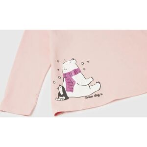 Benetton Kid's Pink Organic Cotton Glitter T-shirt - Kids Benetton Kid's Pink Organic Cotton Glitter T-shirt - Kids