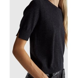 Benetton Model Anthracite Wool Sweater - Sweater Benetton Model Anthracite Wool Sweater - Sweater