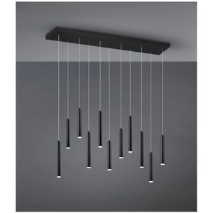 IPERBRIKO - Tubular Modern Suspensión 11 Tubos Led Negros L115 cm - Black - 115 cm - Pendelleuchte IPERBRIKO - Tubular Modern Suspensión 11 Tubos Led Negros L115 cm - Black - 115 cm - Pendelleuchte