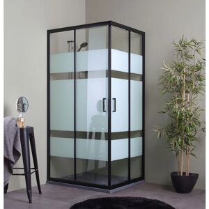 IPERBRIKO - Cielo 70x100 - Negro - Cabina de ducha IPERBRIKO - Cielo 70x100 - Negro - Cabina de ducha