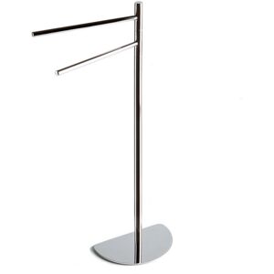 Iperbriko - Piedra cromada - Cromado - 2 brazos - Soporte para toallas Iperbriko - Piedra cromada - Cromado - 2 brazos - Soporte para toallas