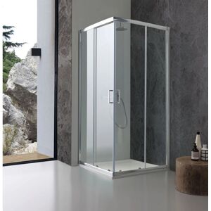 IPERBRIKO - Ducha square 90x90 - Cristal transparente IPERBRIKO - Ducha square 90x90 - Cristal transparente