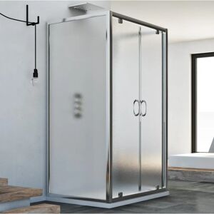 IDRALITE - Mampara de ducha rectangular - 3 lados 90x80x90 cm IDRALITE - Mampara de ducha rectangular - 3 lados 90x80x90 cm