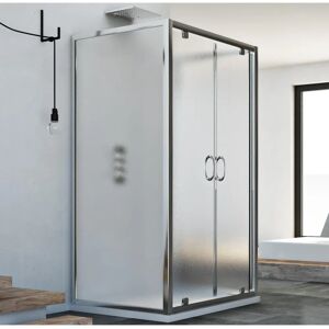 Idralite Sintesi Trio 2 Mampara de ducha - 3 lados, 90x120x90 cm Idralite Sintesi Trio 2 Mampara de ducha - 3 lados, 90x120x90 cm