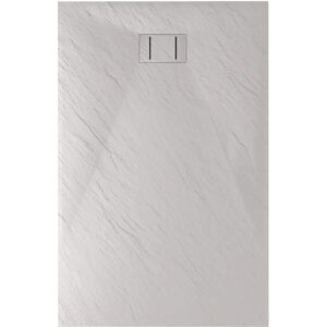 IDRALITE Bañera de ducha blanca efecto piedra 80x100 cm - Bañera de ducha IDRALITE Bañera de ducha blanca efecto piedra 80x100 cm - Bañera de ducha