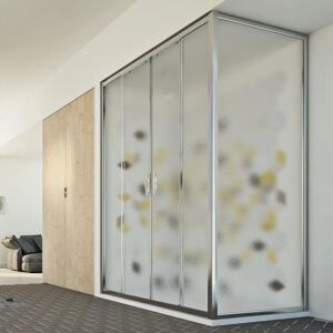 Idralite Young Duo 2 Mampara de Ducha - Vidrio Rectangular 80x170cm Idralite Young Duo 2 Mampara de Ducha - Vidrio Rectangular 80x170cm