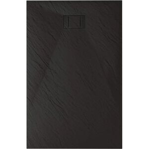 IDRALITE Bañera de ducha efecto piedra antracita - 80x120cm IDRALITE Bañera de ducha efecto piedra antracita - 80x120cm