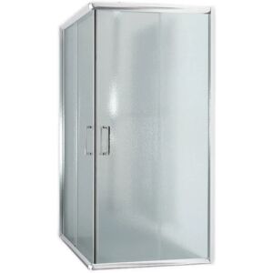 Idralite Alabama Mampara de ducha corredera - 80x80cm - Vidrio templado de seguridad 6mm Idralite Alabama Mampara de ducha corredera - 80x80cm - Vidrio templado de seguridad 6mm