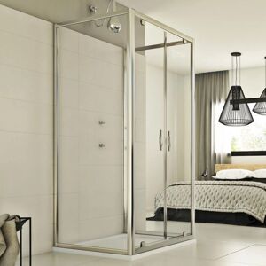 Idralite Cristal Trio 2 Hojas 75x100x75 cm - Mampara de ducha Idralite Cristal Trio 2 Hojas 75x100x75 cm - Mampara de ducha