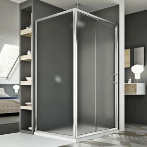 IDRALITE - Mampara de ducha corredera rectangular - 80x100cm IDRALITE - Mampara de ducha corredera rectangular - 80x100cm