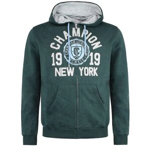 Champion Donkergroene Lange Mouw Rits Capuchon Track Jacket - Heren Champion Donkergroene Lange Mouw Rits Capuchon Track Jacket - Heren