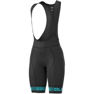 Alé Women's PRR Strada Cycling Bib Shorts - Black-Turquoise - S Alé Women's PRR Strada Cycling Bib Shorts - Black-Turquoise - S