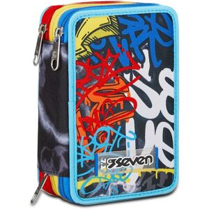 Seven 300102407-899 Flerfärgad pennfack - Skolmaterial Seven 300102407-899 Flerfärgad pennfack - Skolmaterial