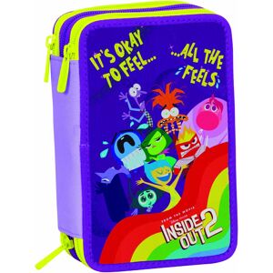 Seven Inside Out 2 Mehrfarbiges Federmäppchen mit 3 Reißverschlüssen - Federmäppchen Seven Inside Out 2 Mehrfarbiges Federmäppchen mit 3 Reißverschlüssen - Federmäppchen