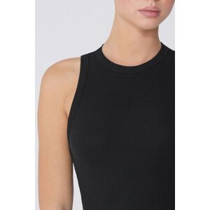 Tezenis - Top mit Ringerrücken aus gerippter Baumwolle - Schwarz Tezenis - Top mit Ringerrücken aus gerippter Baumwolle - Schwarz