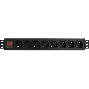 WP WPN-PDU-G01-08 Unidade de distribuição de energia - 8 tomadas AC - Preto WP WPN-PDU-G01-08 Unidade de distribuição de energia - 8 tomadas AC - Preto