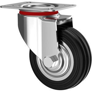KIPPEN 1601E1 Industrial Wheel - 200mm - Steel Support - Rubber Wheel KIPPEN 1601E1 Industrial Wheel - 200mm - Steel Support - Rubber Wheel