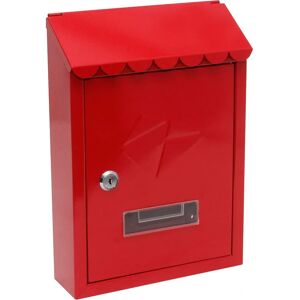 KIPPEN 10005BR Cassetta Postale in acciaio rossa - Mailbox KIPPEN 10005BR Cassetta Postale in acciaio rossa - Mailbox