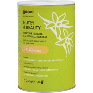 Integratore di Proteine Vaniglia Goovi - Proteina del siero e Acido ialuronico - 260g Integratore di Proteine Vaniglia Goovi - Proteina del siero e Acido ialuronico - 260g