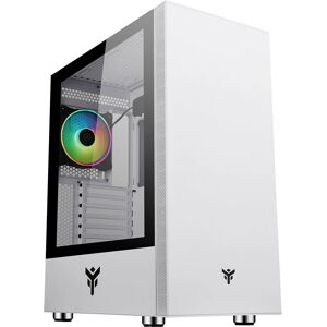 Boîtier Itek Vertibra S210 Blanc - Tour Moyen Gaming, Ventilateur ARGB Boîtier Itek Vertibra S210 Blanc - Tour Moyen Gaming, Ventilateur ARGB