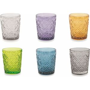 Villa d'Este Marrakech Set mit 6 bunten Gläser Villa d'Este Marrakech Set mit 6 bunten Gläser