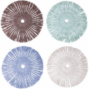 Villa D'Este Home Tivoli Set of 4 Handmade Colorful Placemats - Placemat set Villa D'Este Home Tivoli Set of 4 Handmade Colorful Placemats - Placemat set