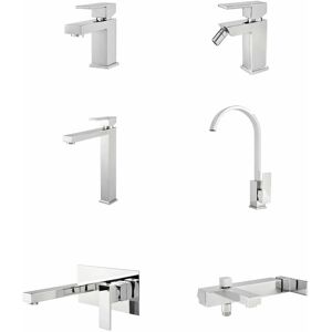 Set Miscelatore Bagno Moderno Quadrato GIORGY Set Miscelatore Bagno Moderno Quadrato GIORGY