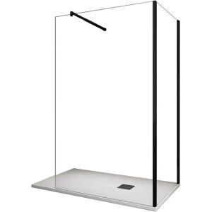 Giorgy Marco Negro 8mm Ducha Walk-in - Accesorio para Baño Giorgy Marco Negro 8mm Ducha Walk-in - Accesorio para Baño