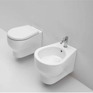 Kiamami Valentina - Soave Wand-WC und Bidet-Set - Weiß Kiamami Valentina - Soave Wand-WC und Bidet-Set - Weiß