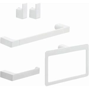 Kiamami Valentina - Ensemble d'accessoires de salle de bains - Blanc - Série Giacinto - Publicité Kiamami Valentina - Ensemble d'accessoires de salle de bains - Blanc - Série Giacinto - Publicité