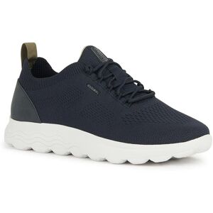 GEOX Men's Navy Leather Trainers - Casual Sport Shoes GEOX Men's Navy Leather Trainers - Casual Sport Shoes