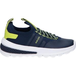 GEOX J ACTIVART BOY B Navy Lime Slip-On Sneaker - Sneaker GEOX J ACTIVART BOY B Navy Lime Slip-On Sneaker - Sneaker