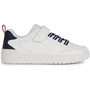 GEOX Washiba Enfants Blanc/Marine Baskets - Chaussures GEOX Washiba Enfants Blanc/Marine Baskets - Chaussures