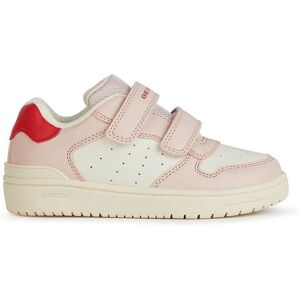 Geox J Washiba Flickor Sneakers - Gummisula med mikroperforering - Rosa Geox J Washiba Flickor Sneakers - Gummisula med mikroperforering - Rosa